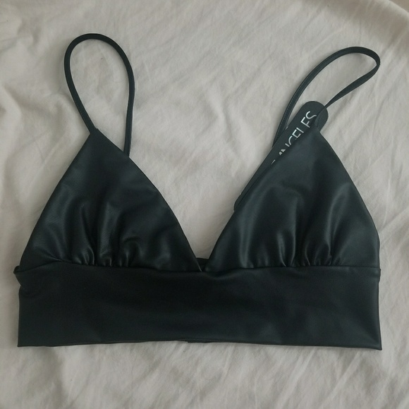 Latex look crop top *free w purchase* - Picture 5 of 6